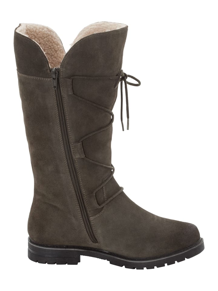 sheego Weitschaftstiefel in oliv günstig kaufen