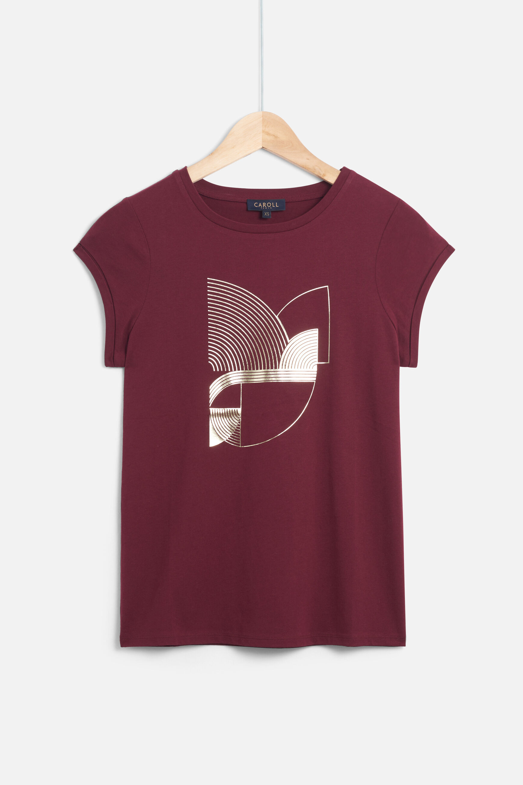 t-shirt suzy bordeaux femme