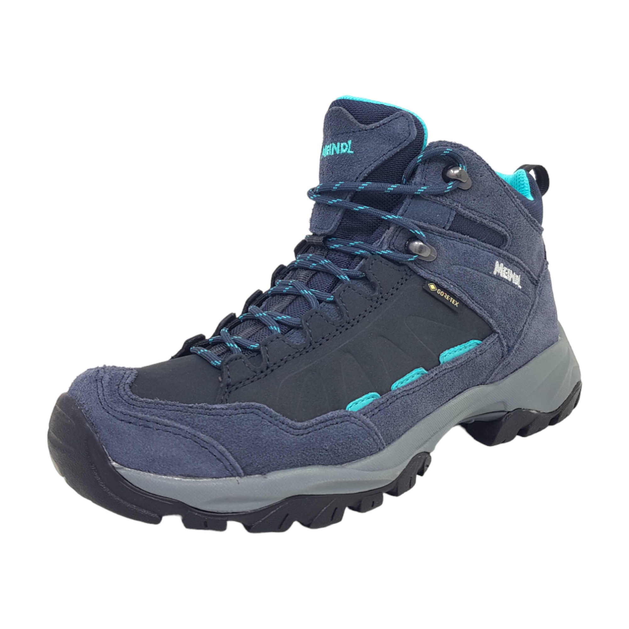 Meindl Nebraska Lady Mid 3423-68 Blau 68 Nachtblau/ Grün