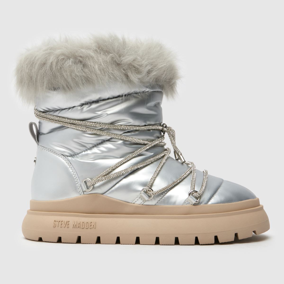 Steve Madden – Silverfärgade ice-storm-stövlar