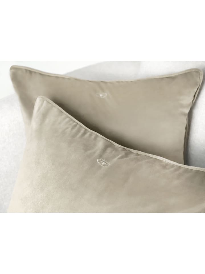 Tom Tailor TT Kissenhülle 2er Set VelvetSignature 45 x 45 cm in Beige günstig kaufen 45 x 45 cm