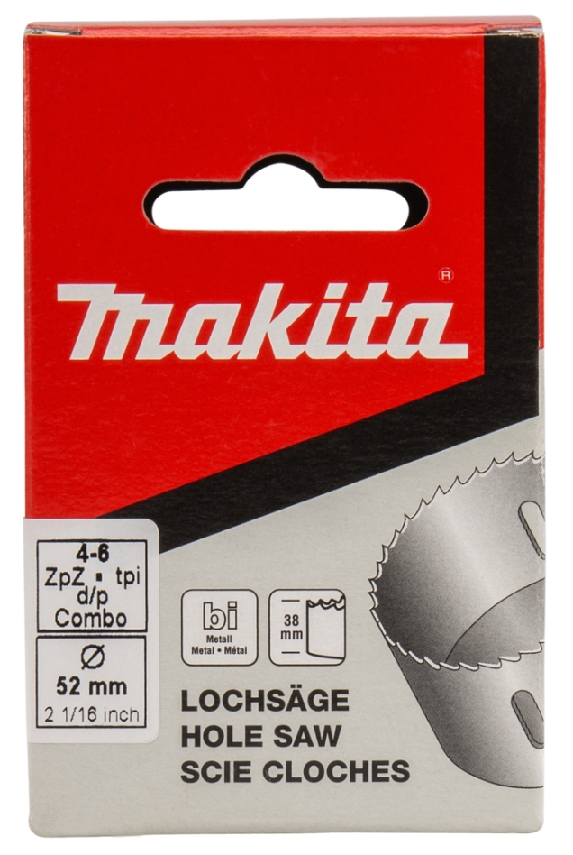 Makita Accessoires P-52598 Gatzaag 52 mm HSS Bi-metaal Wit