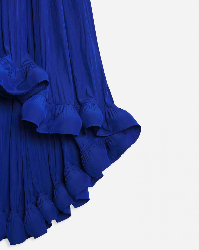 ROBE LONGUE EN CHARMEUSE TRIBUTE