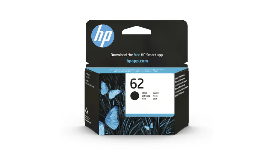 hp 62 Schwarz Original Druckerpatrone C2P04AE