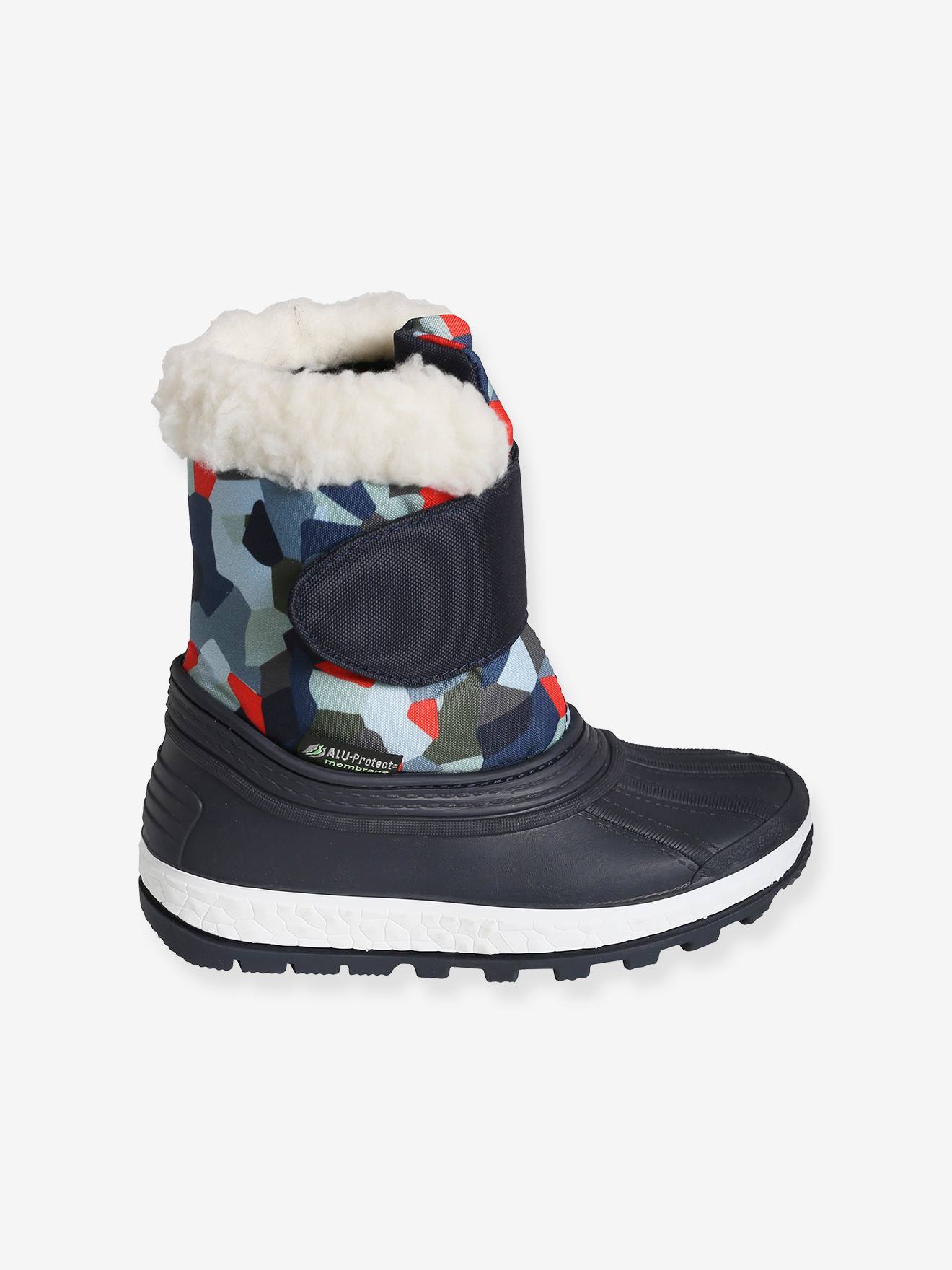 Bottes de neige garçon bleu