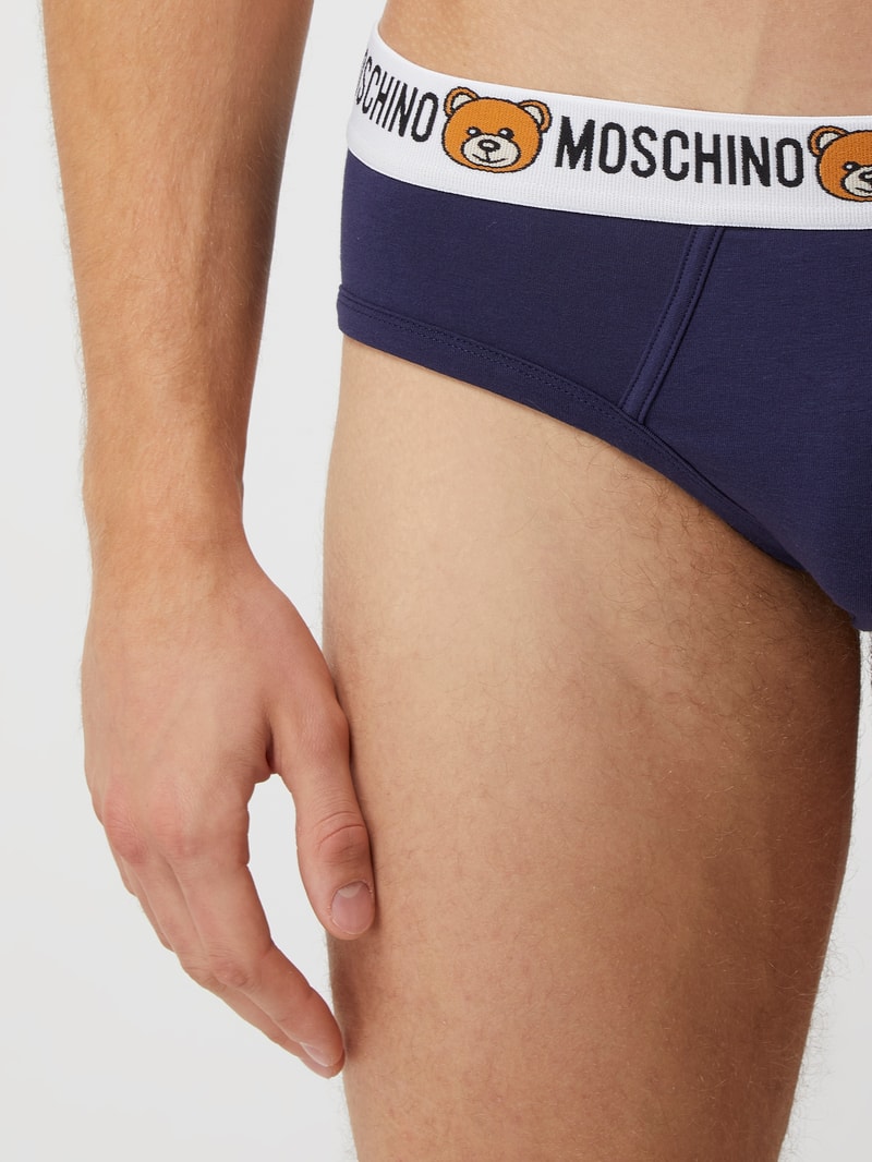 Slip mit Stretch-Anteil im 2er-Pack in blau