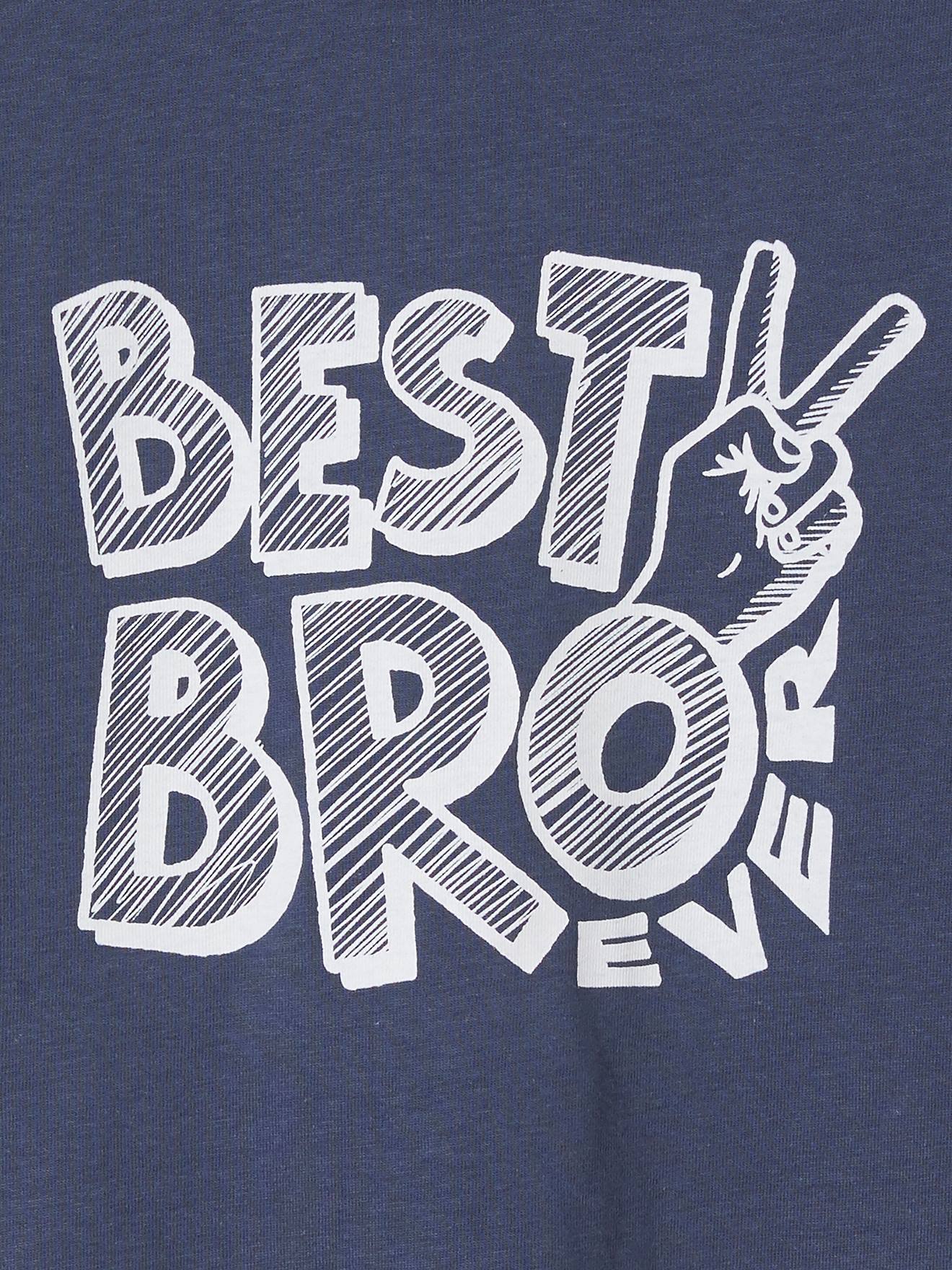 T-shirt message graphique Basics garçon orange
