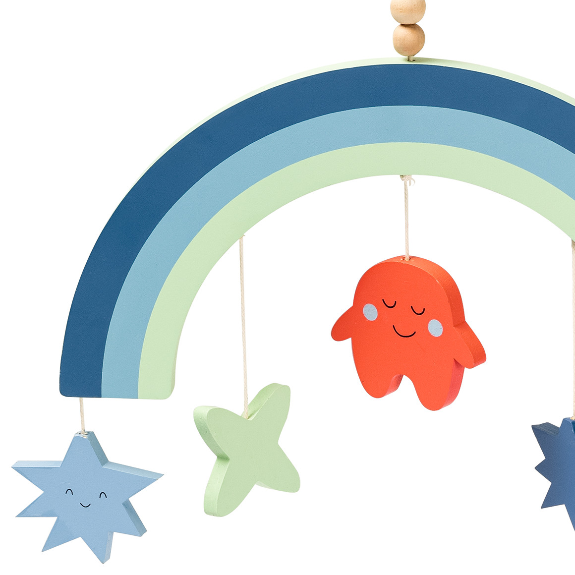 Deko-Hänger Regenbogen mit 5 Anhängern