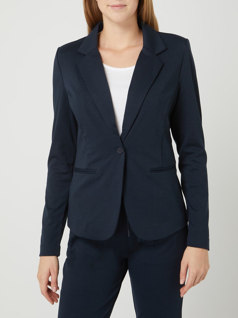 Blazer mit Reverskragen Modell 'Kate' in marineblau