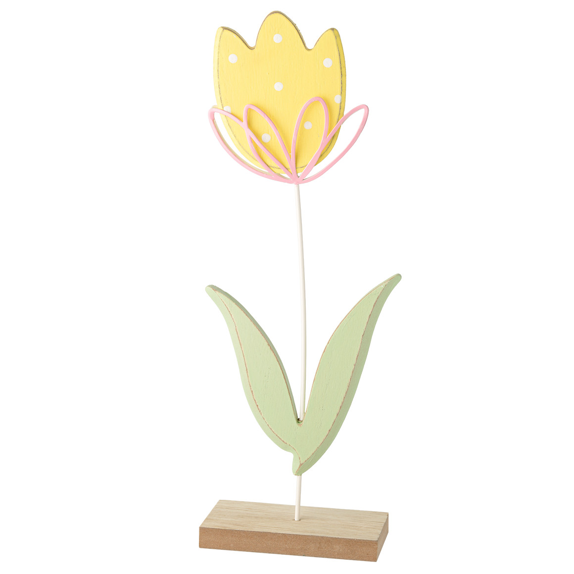 Deko-Aufsteller Tulpe aus Holz