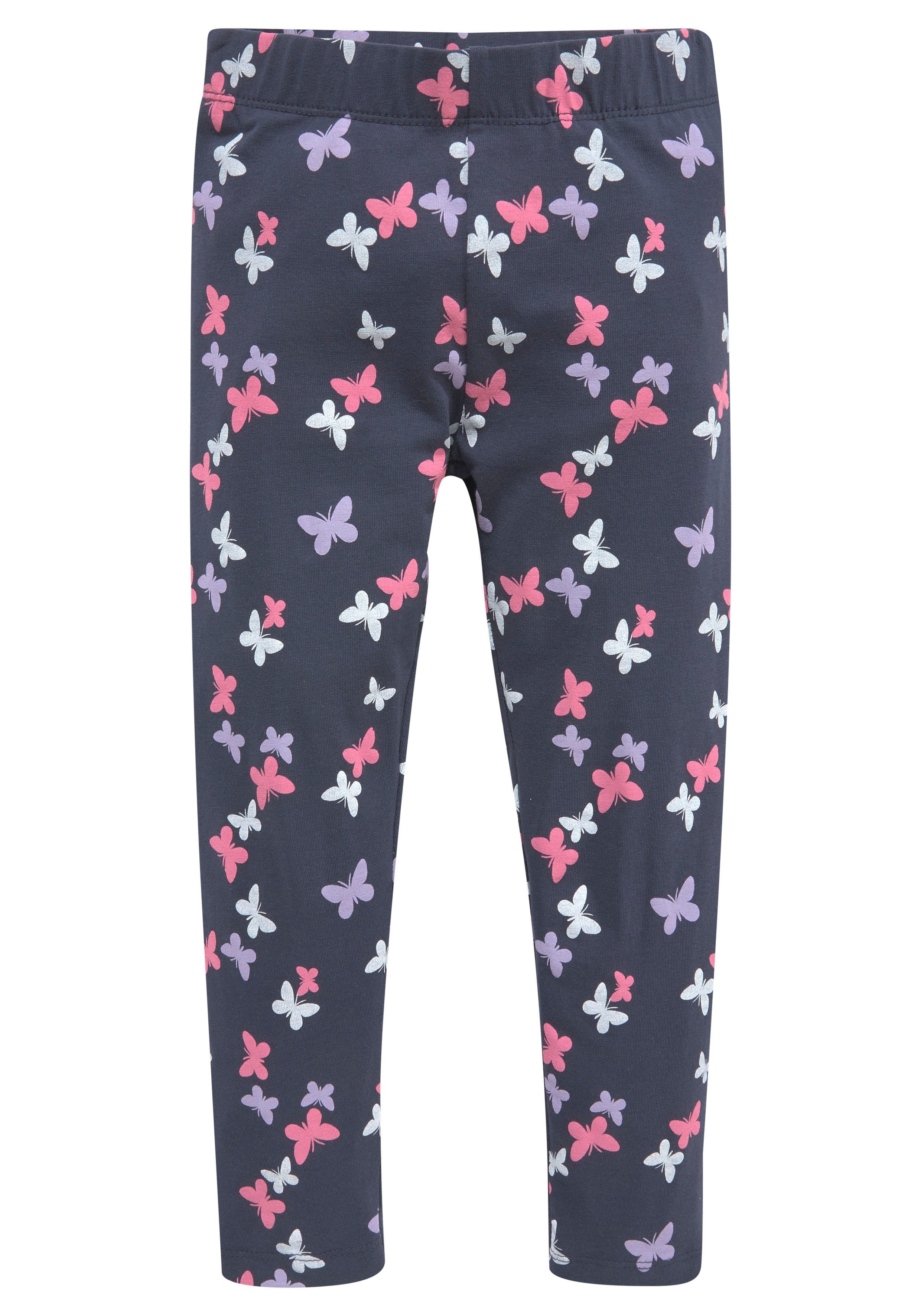 KIDSWORLD Leggings (Packung, 3er-Pack) mit unterschiedlichen Mustern und Farben