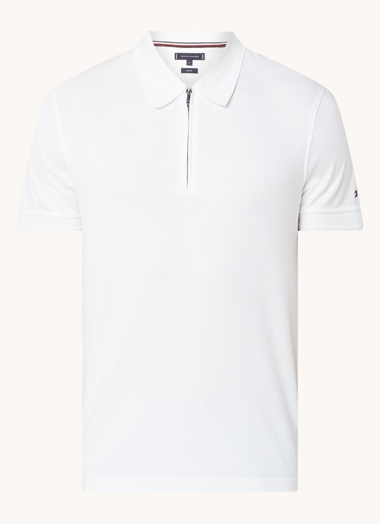 Tommy Hilfiger polo majica regularnog kroja s patentnim zatvaračem do pola i logotipom
