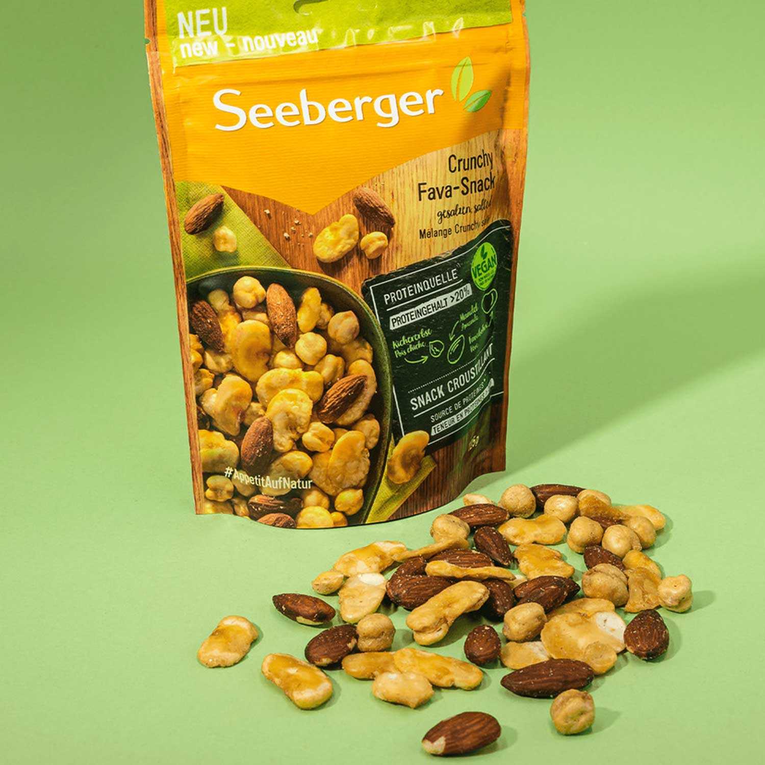 Seeberger Crunchy Fava-Snack gesalzen 125g