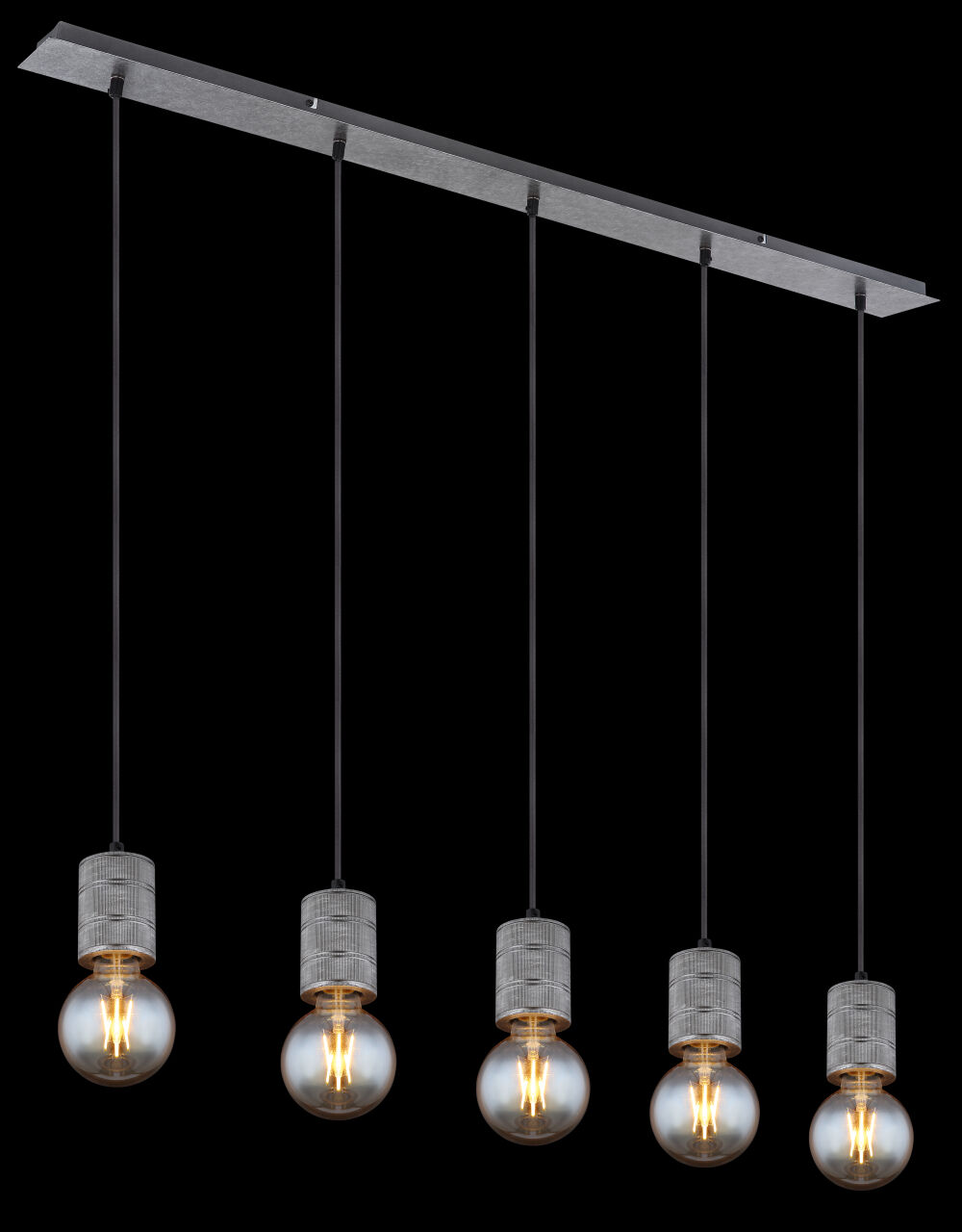 Globo Lighting - FREDDY - Hängeleuchte Metall silber, 5x E27