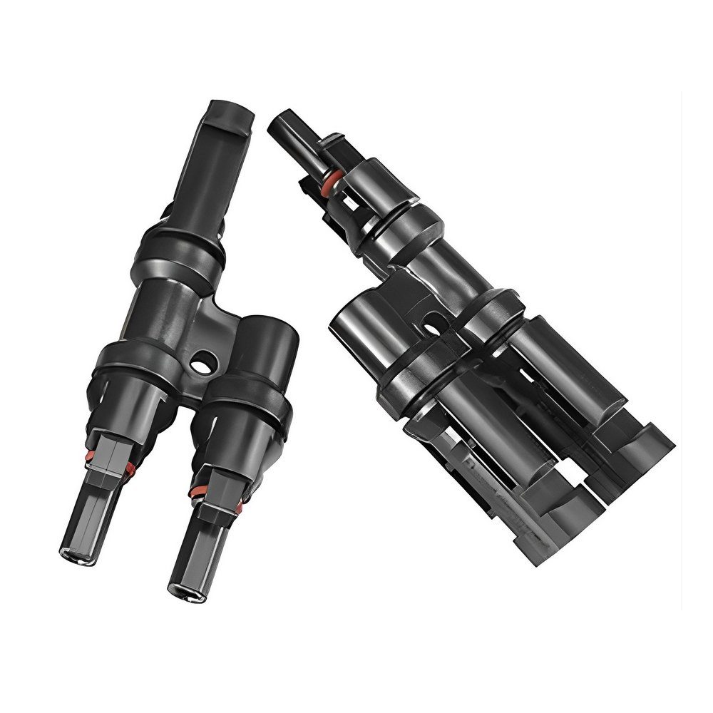 ARLI Solaranlage MC4 Y Stecker 2 fach paar MMF + FFM Solarstecker Abzweigverbinder, (Set, 1-St., Stecker), Y-Stecker Verteiler Adapter