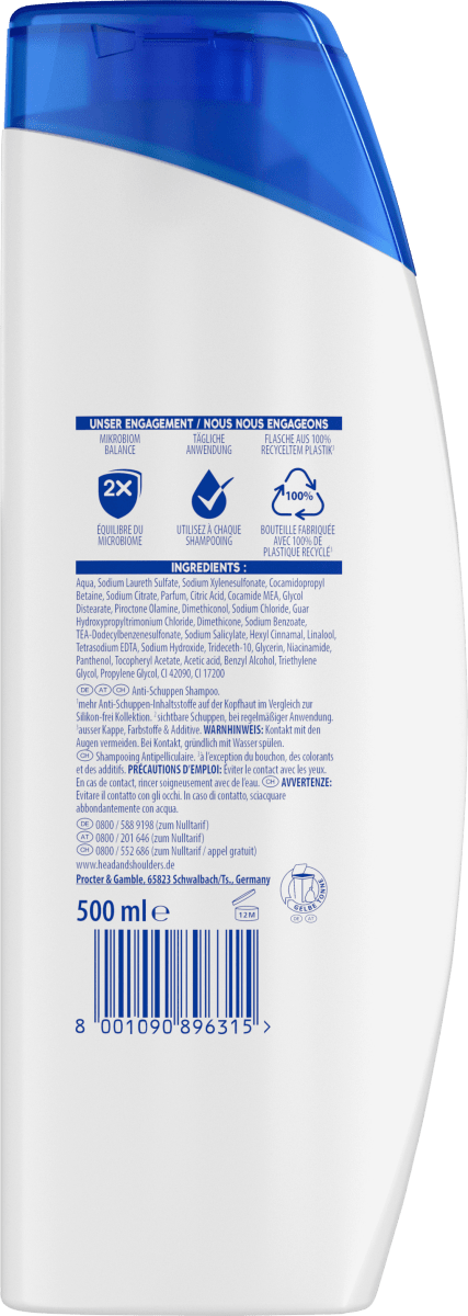 Shampoo  Anti-Schuppen  Classic Clean, 500 ml