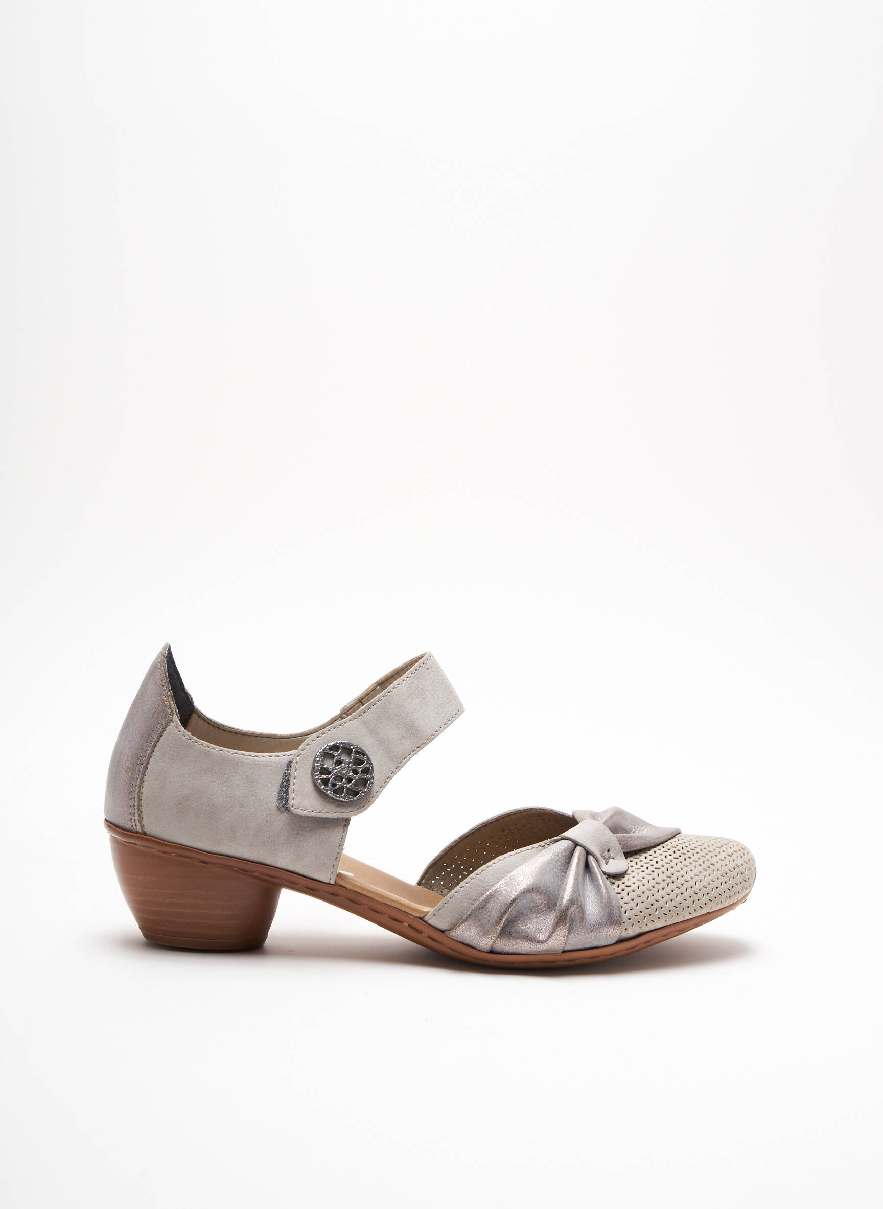 Rieker Sandales Nu Pieds Femme couleur gris