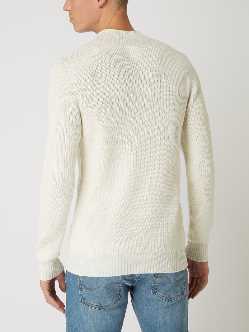 Pullover aus Schurwolle in offwhite