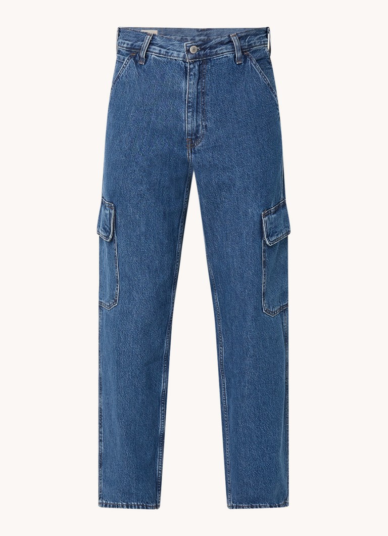 Jeansy Levi's 568 z szerokimi nogawkami, ciemne spranie