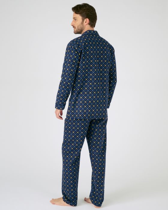 Pyjaveste en flanelle pur coton, manches longues