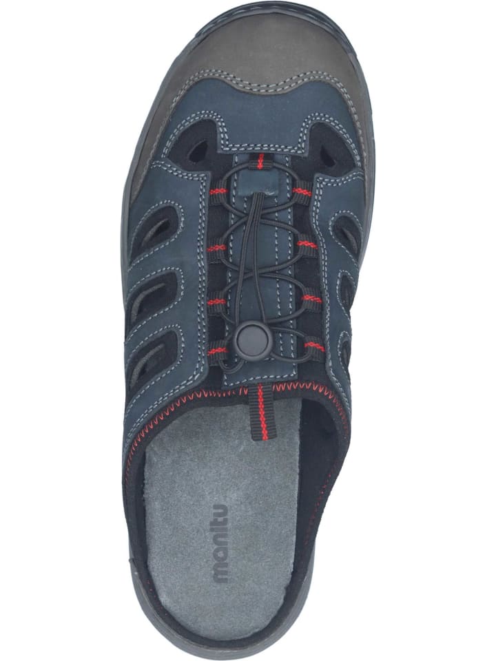 manitu Clogs ohne Absatz in blau günstig kaufen