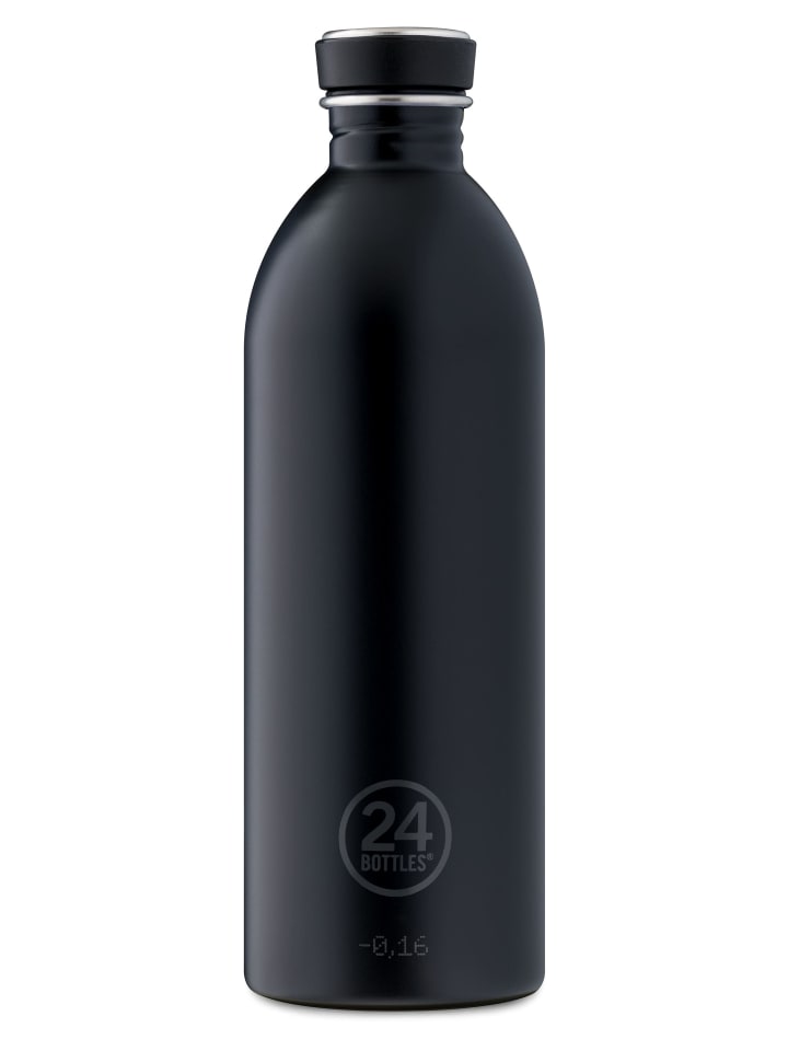 24Bottles Edelstahl Trinkflasche Urban Bottle Tuxedo Black 1 l in schwarz günstig kaufen onesize