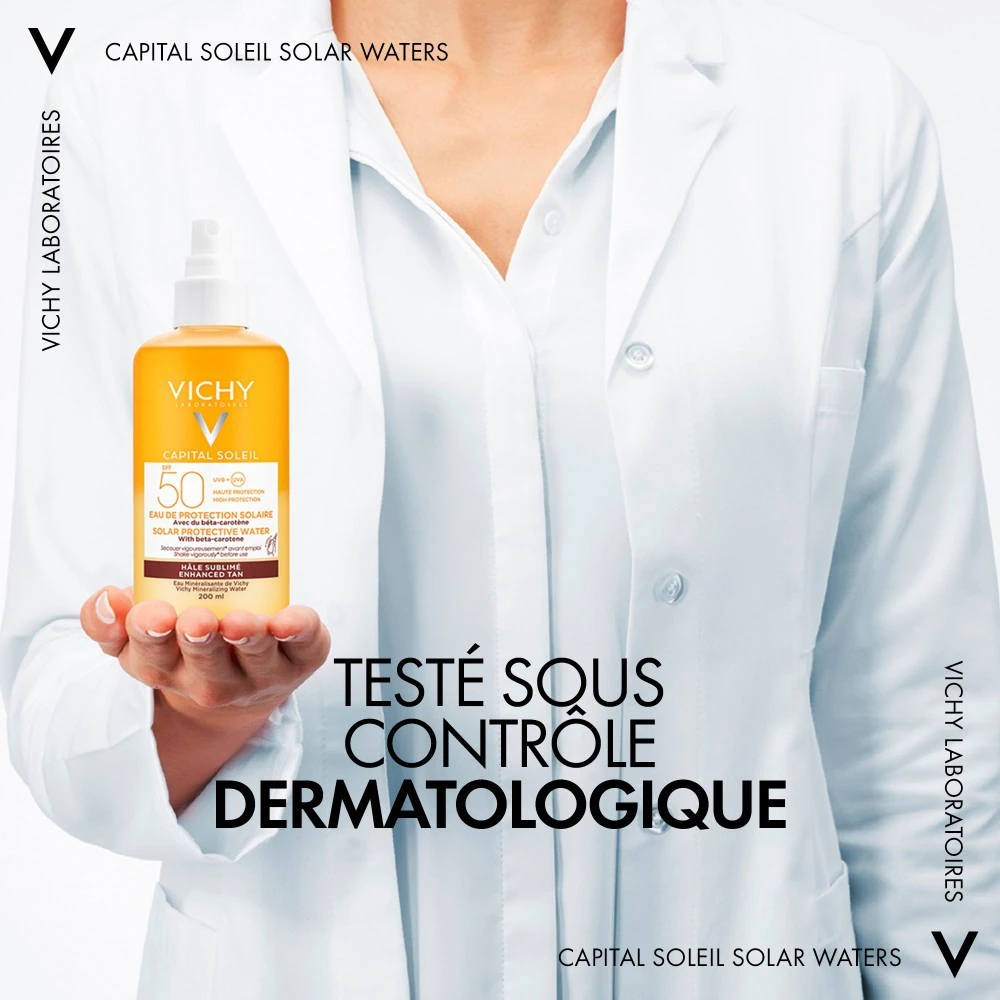 Acqua protettiva Vichy CS per abbronzatura sublimata SPF 50