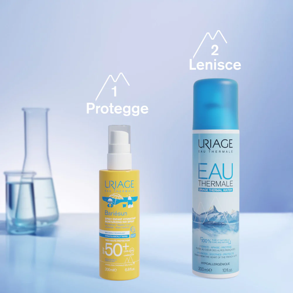Spray hidratante BARIESUN para niños SPF50+ - Spray solar corporal de alta protección, productos para niños