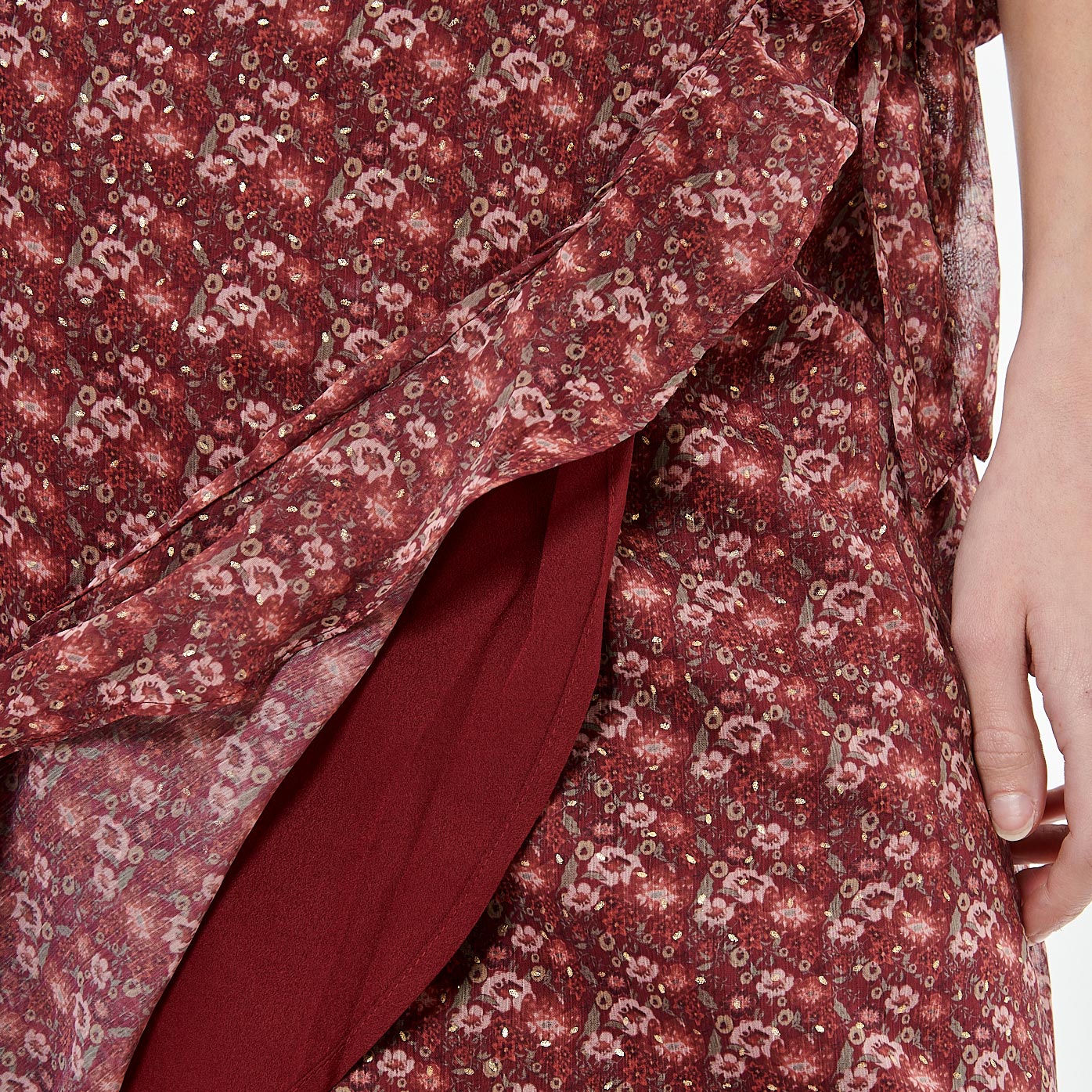 BAELI  Jupe portefeuille fleurie Femme