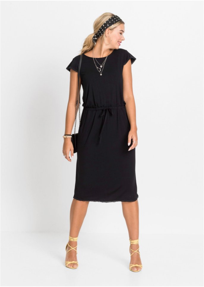 Midi-Jerseykleid aus nachhaltiger Viskose