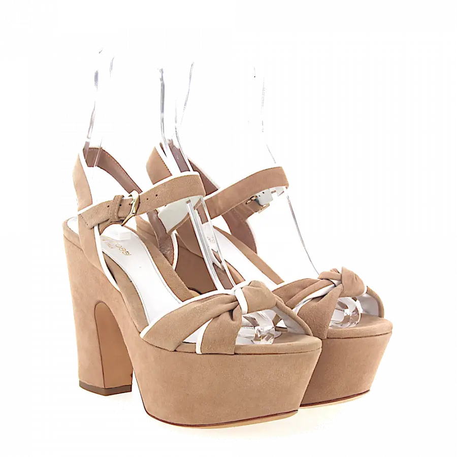 Sergio Rossi - Plateausandalen - beige