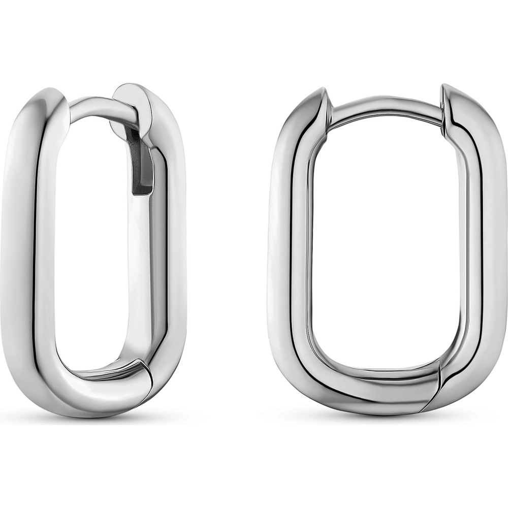 Jette Créoles 925 Argent Boucles d'oreilles