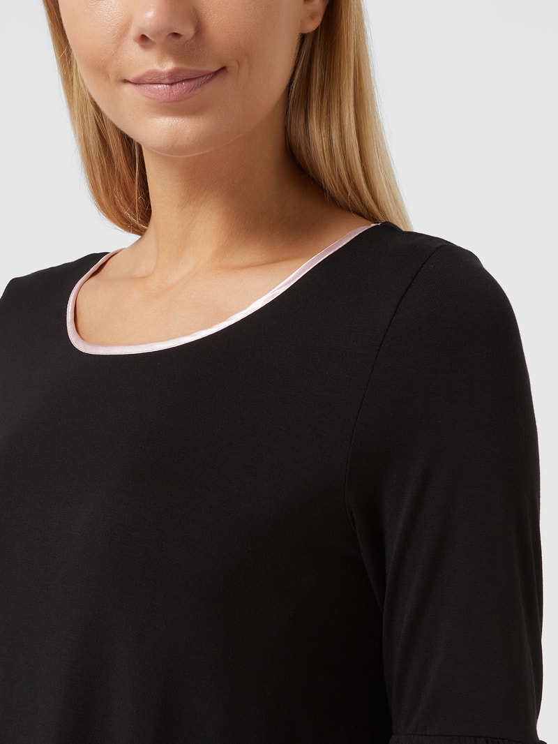 Pyjama aus Modalmischung in schwarz