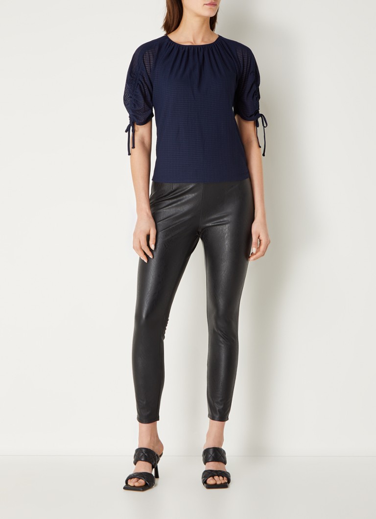 Phase Eight Meda Textured Top Navy 08