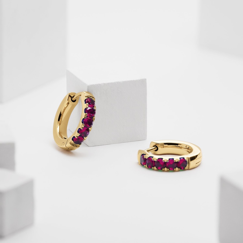 FAVS Créoles Acier inoxydable Boucles d'oreilles