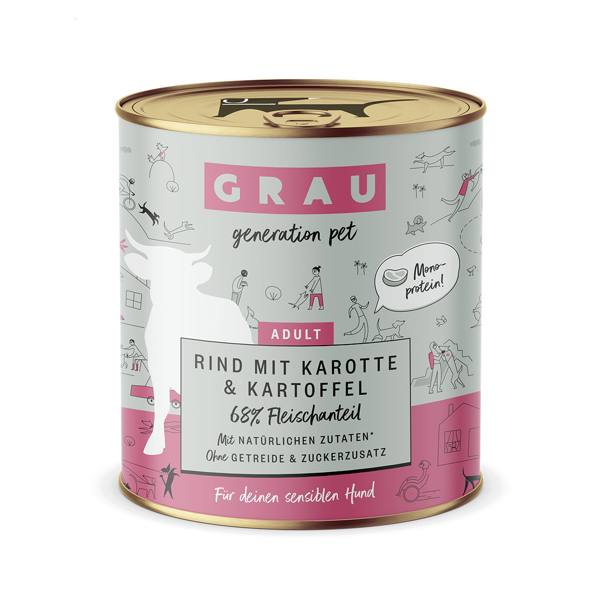 GRAU Rind mit Karotte & Kartoffel günstig kaufen bei ZooRoyal