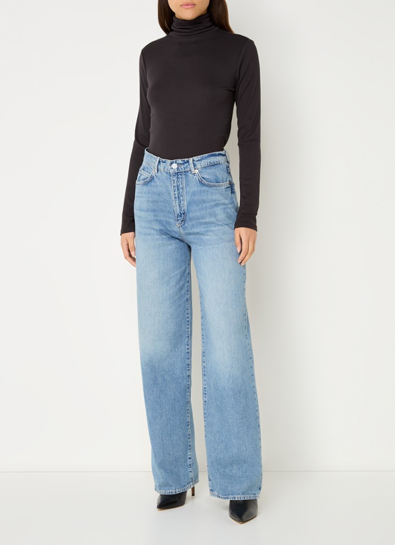 Jeans a gamba larga a vita alta Enijaa di ARMEDANGELS, realizzati in misto cotone biologico lavato.