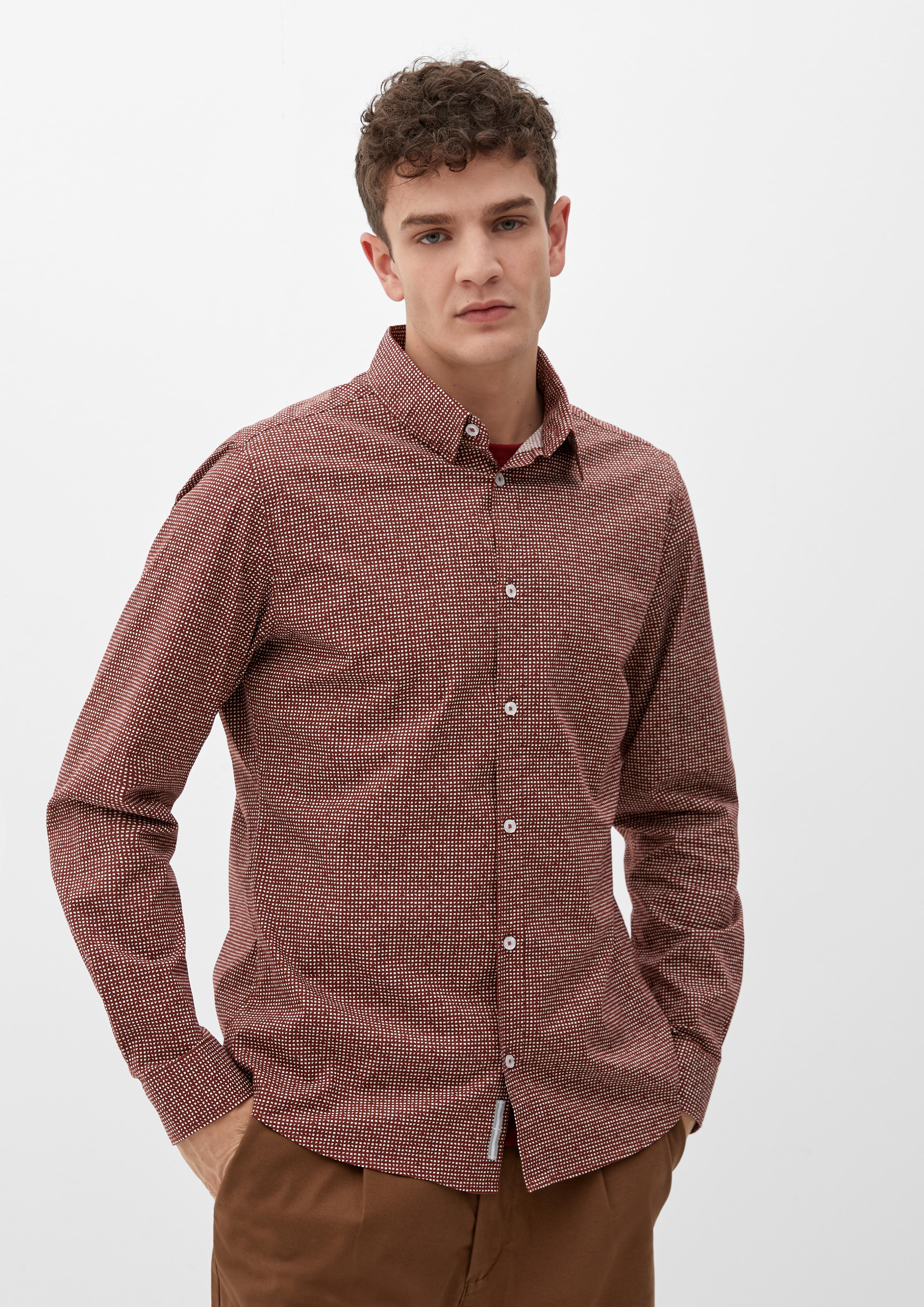Slim: Hemd mit Allover-Print  2127455-87A3