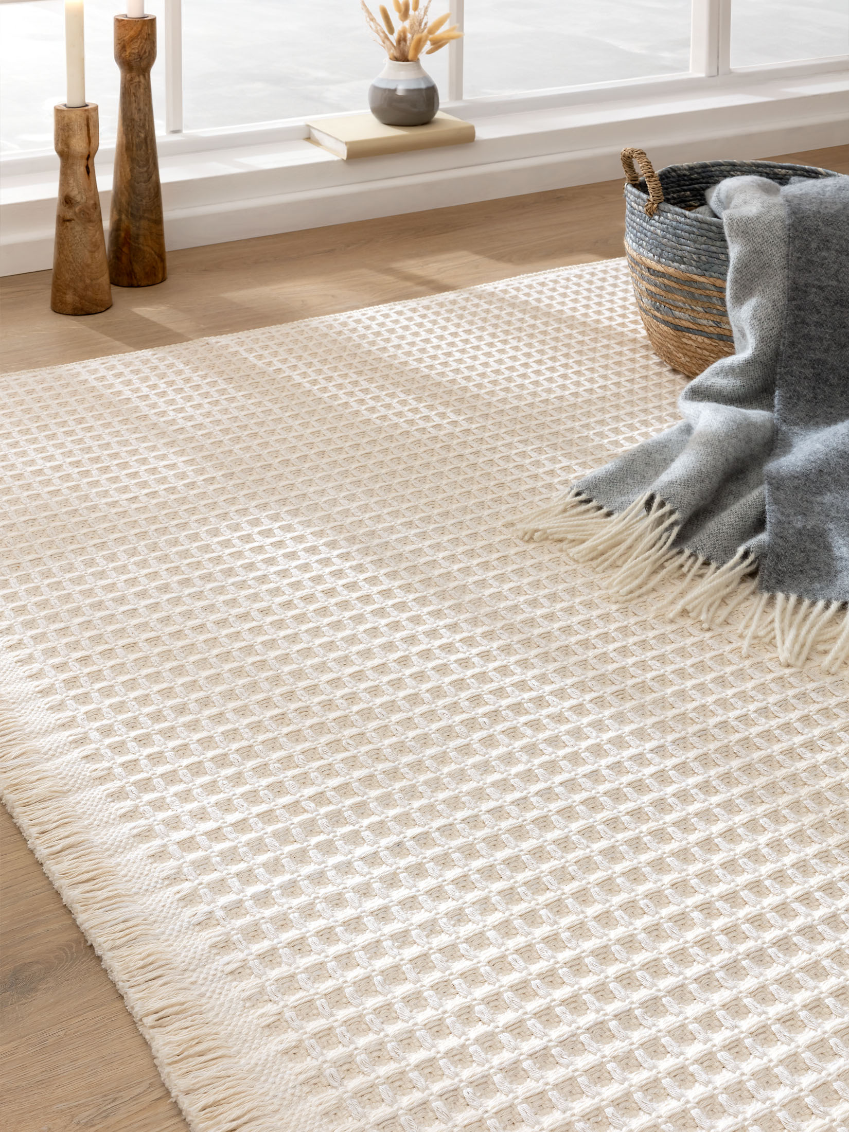 Seaville Moderner Teppich, Weiss