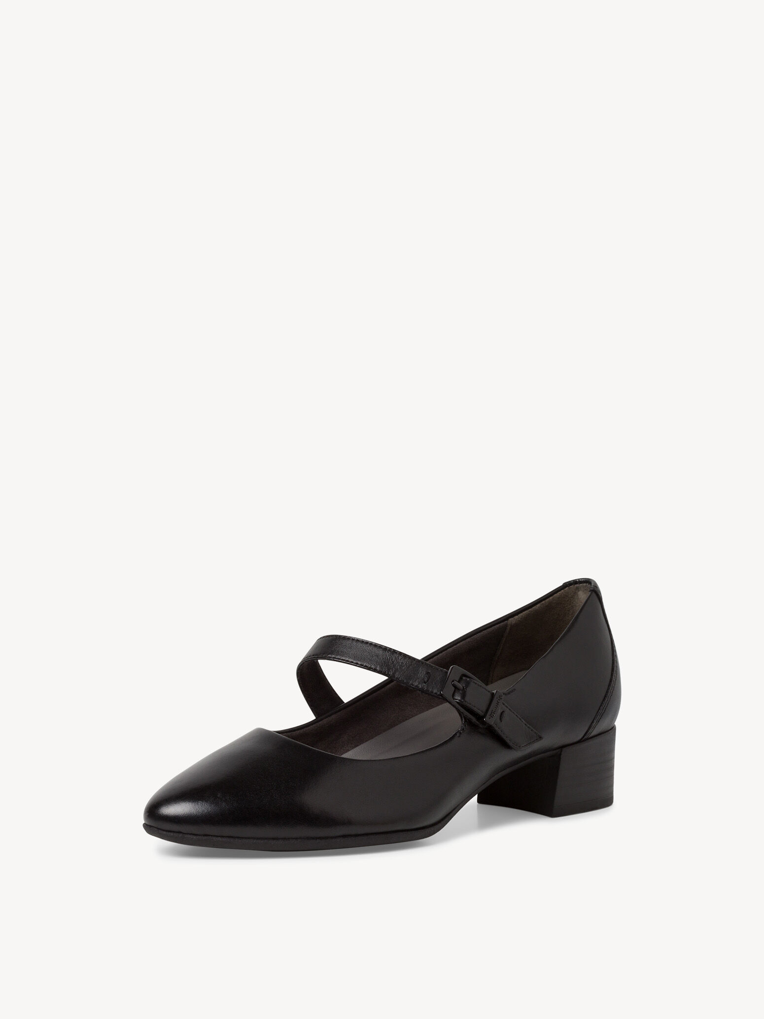 Escarpin en cuir - noir