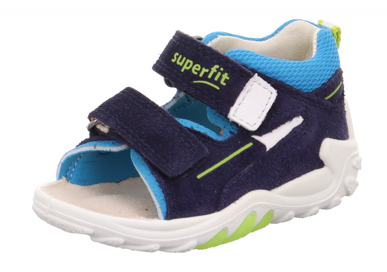 FLOW - Blau/Türkis Sandale mit Klettverschluss