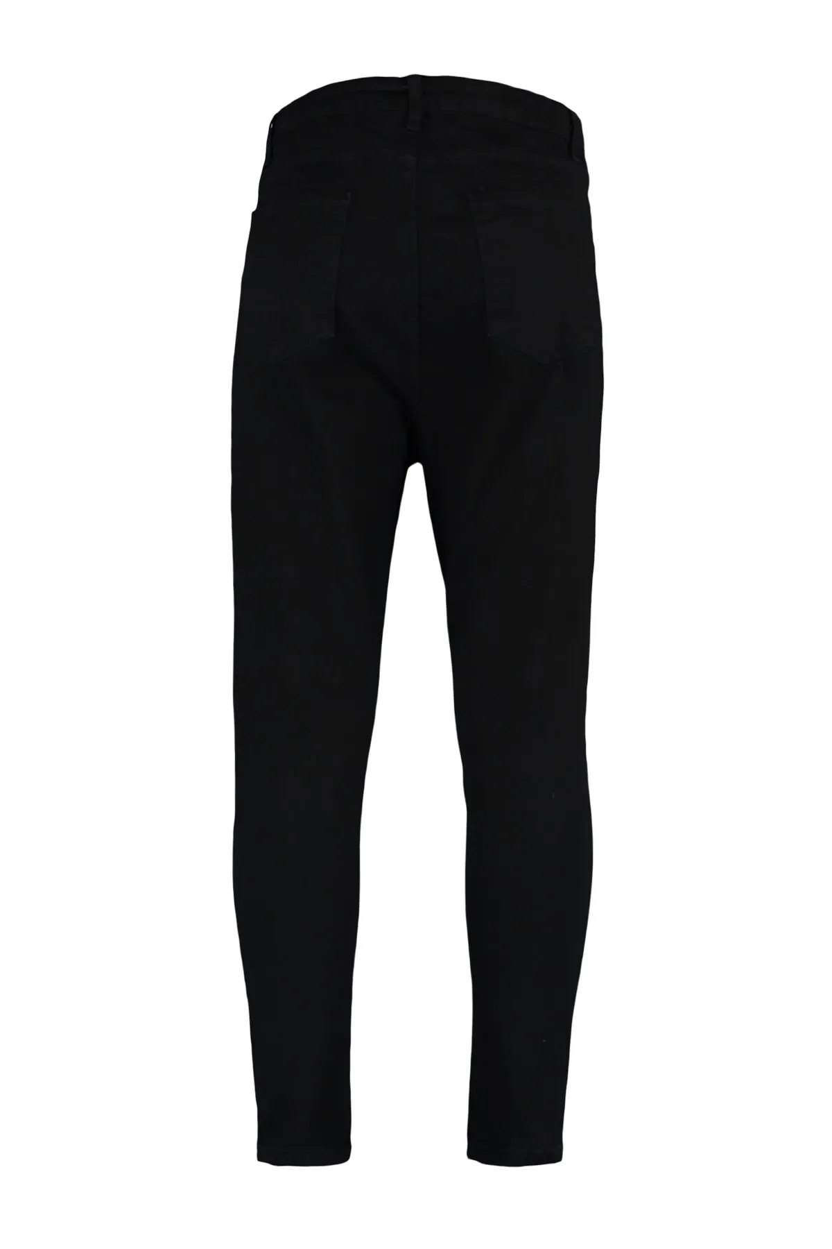 Trendyol Curve  Schwarze Röhrenjeans mit hoher Taille TBBAW23JE00000