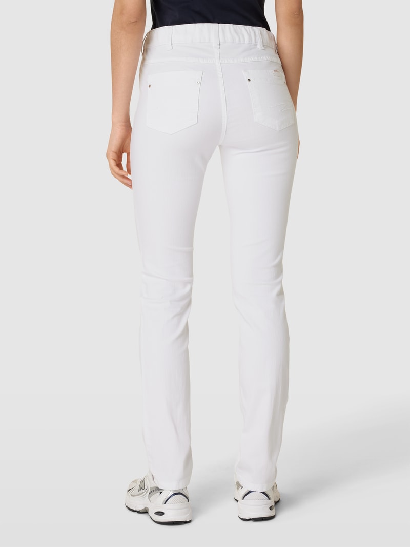 Jeans im 5-Pocket-Design Modell 'CARLA' in weiß