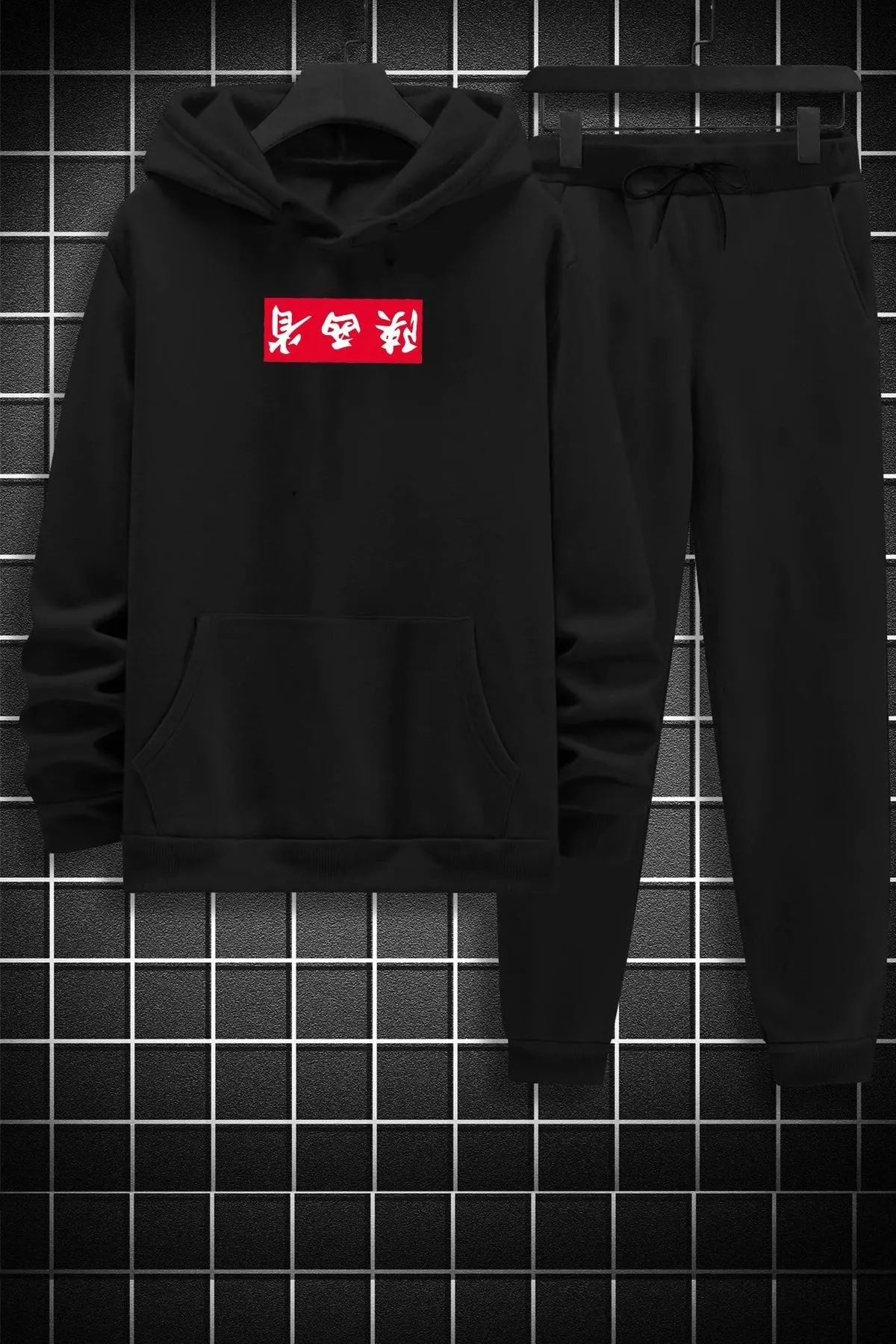 uyguntarz  Bedrucktes Unisex-Trainingsanzug-Set „Chinesebox“.