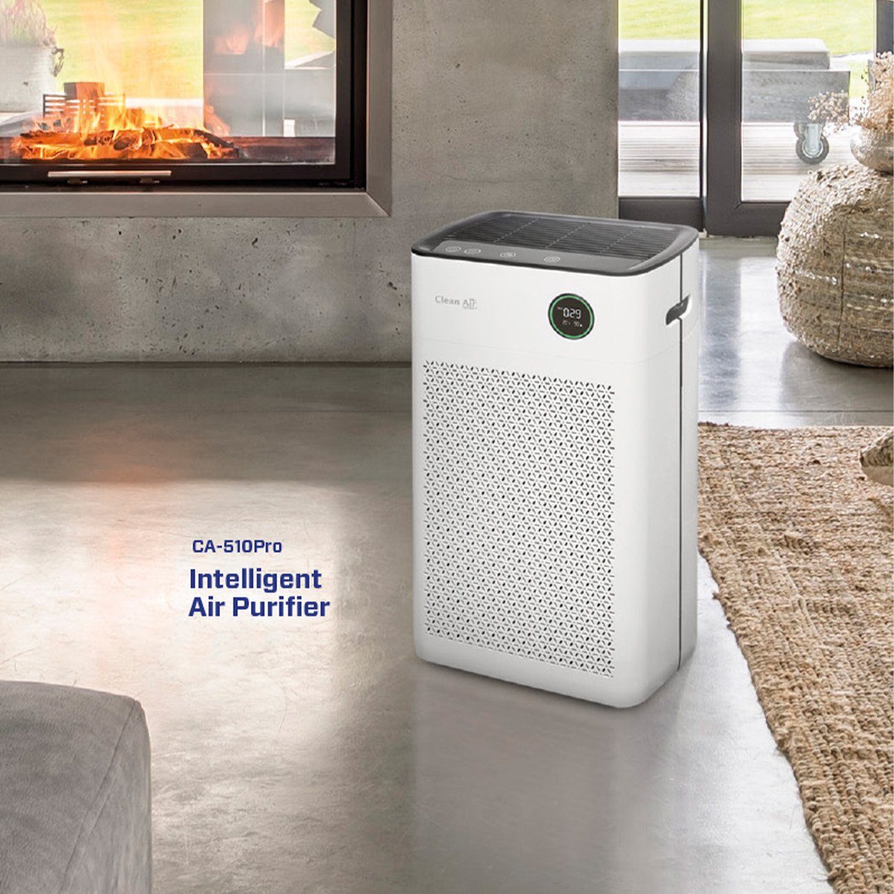Clean Air Optima Luftreiniger HEPA UV-C Ionisator - CA-510Pro SMART, für 110 m² Räume, Clean Air Optima® App