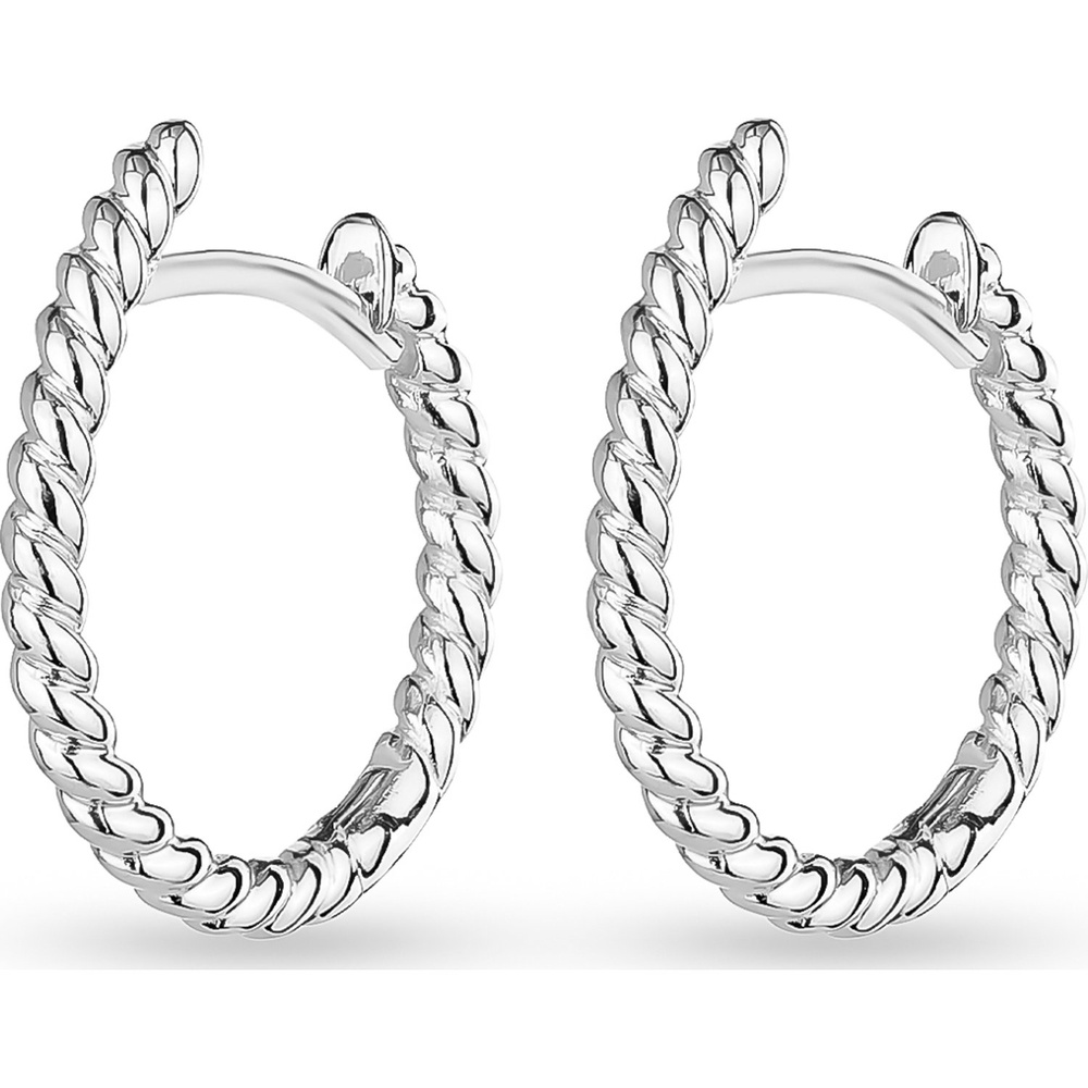 FAVS Créoles 925 Argent Boucles d'oreilles