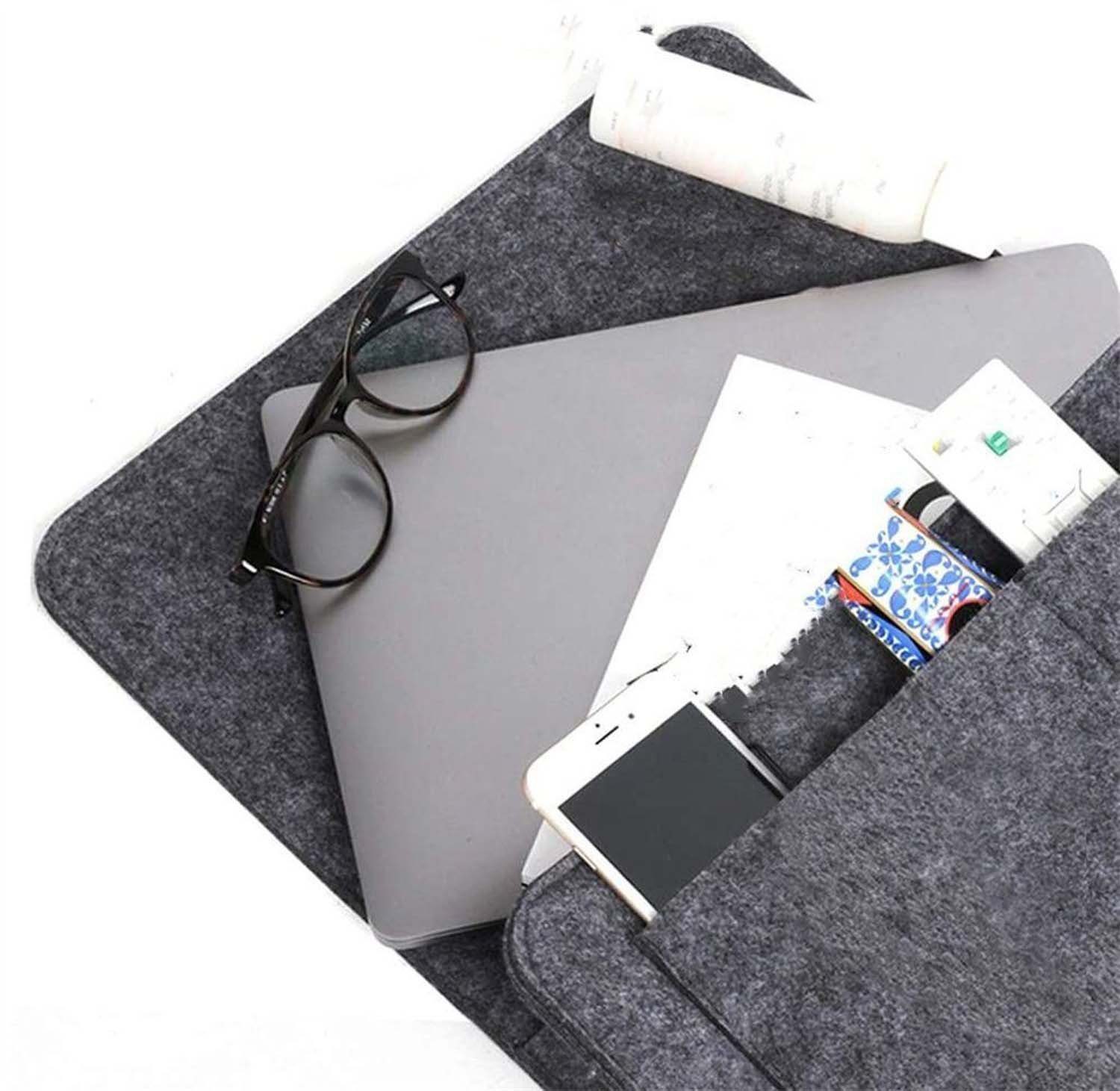 flowgoer Betttasche Nachttisch-Aufbewahrungstasche aus Filz, 32 cm