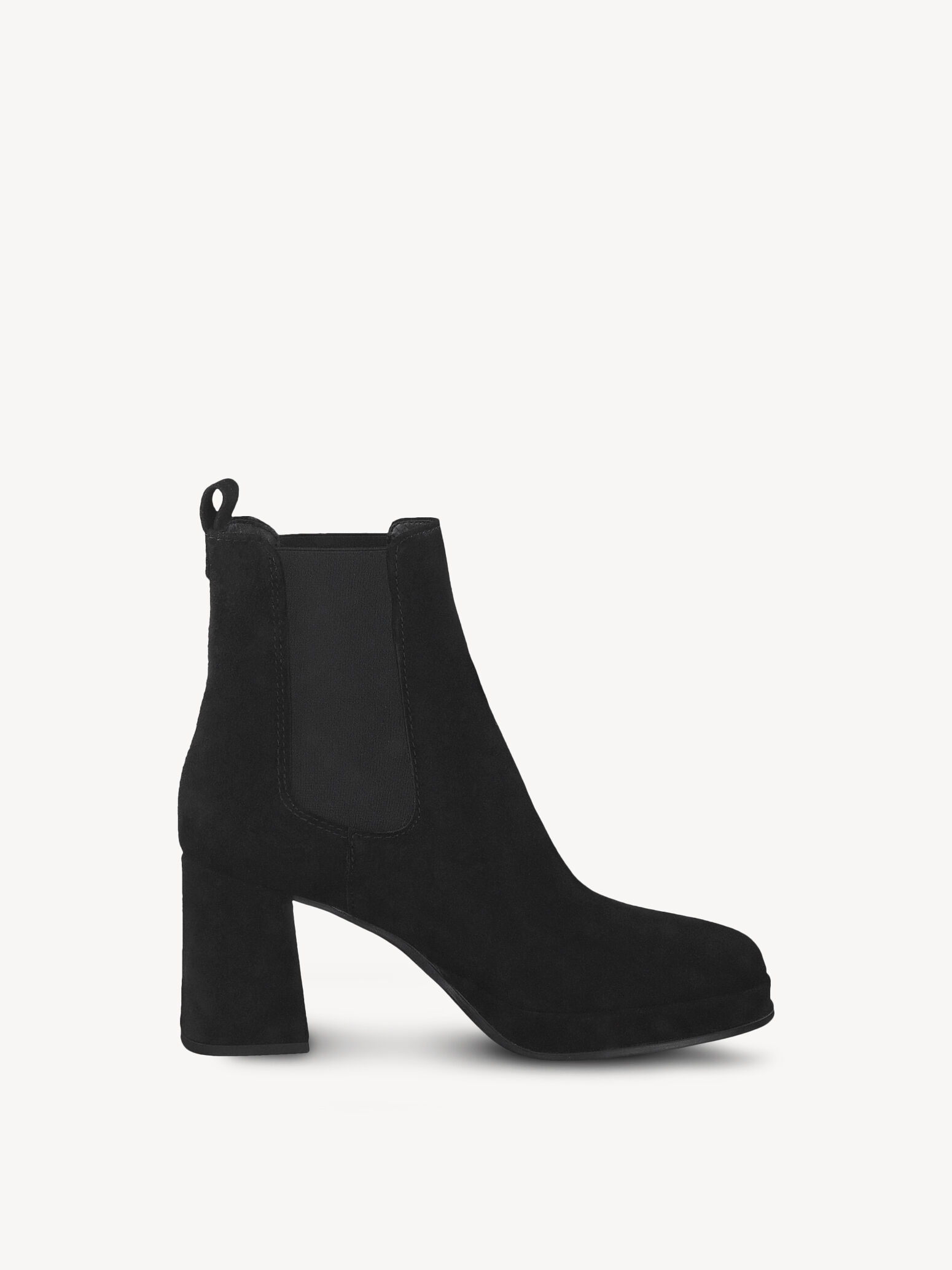 Bottine Chelsea en cuir - noir