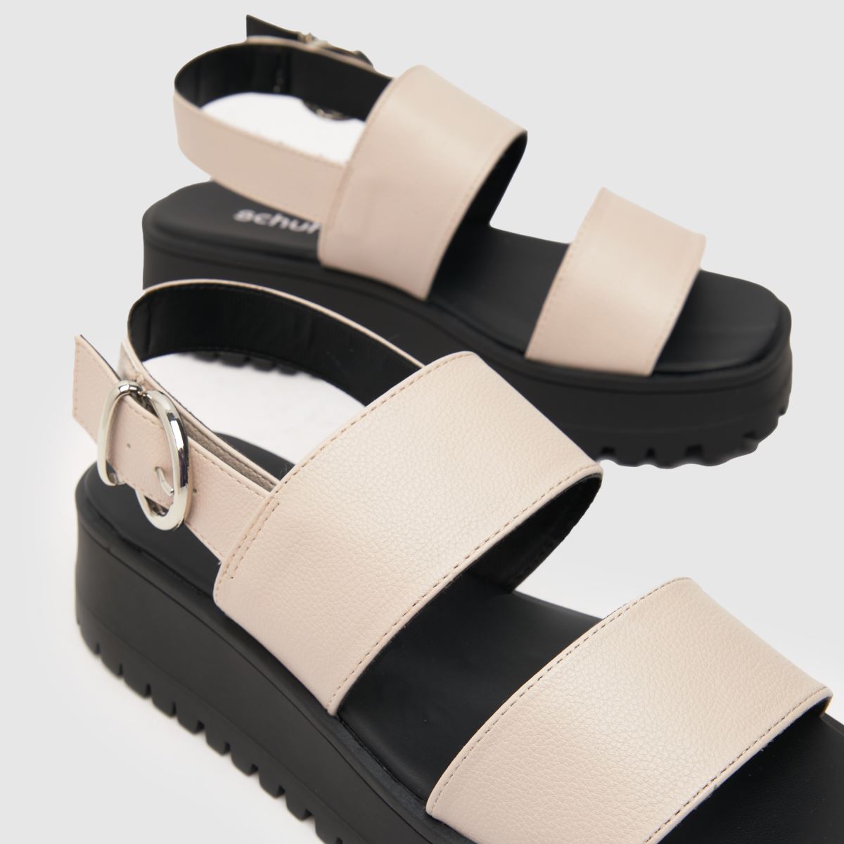 Sandale z debelo platformo Schuh Tanya v naravni barvi