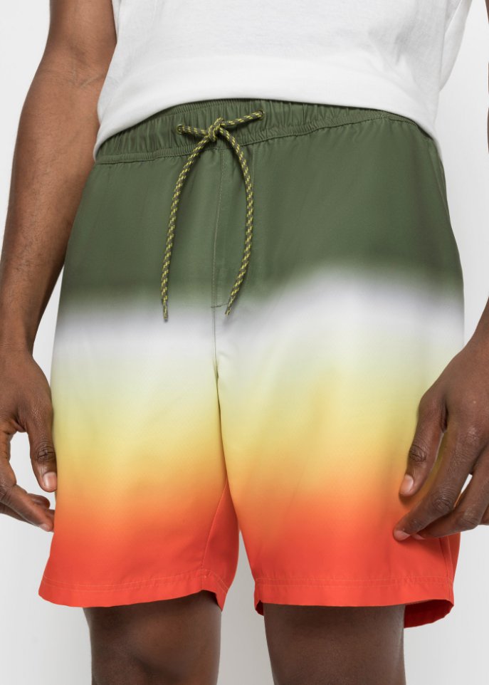 Strandshorts mit Farbverlauf aus recycelten Polyester